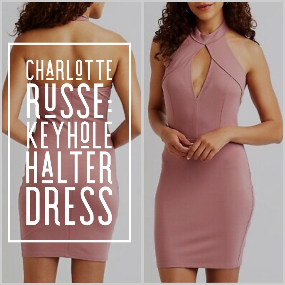 Keyhole Halter Dress